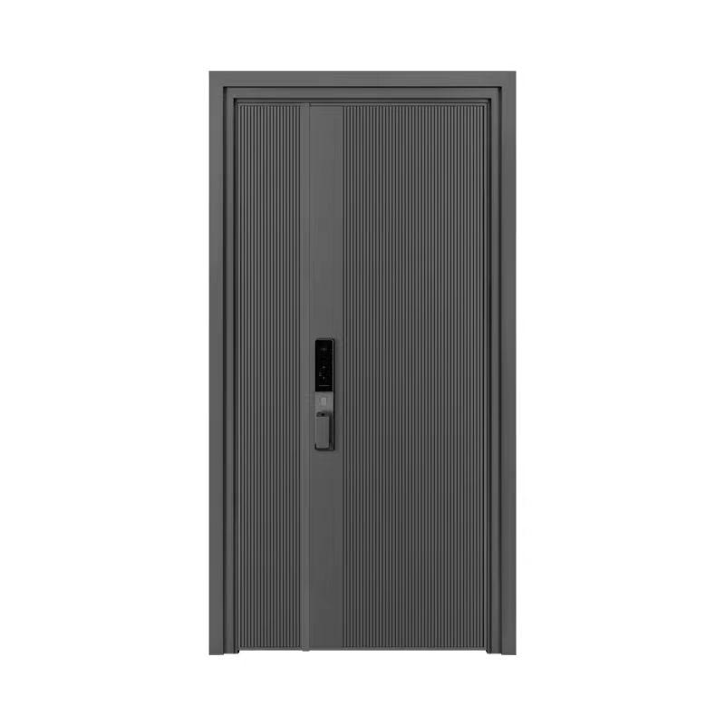 Italian Minimalist Copper-Aluminum Mother-Son Door